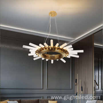 Indoor Decorative Glass Led Chandelier Pendant Lamp